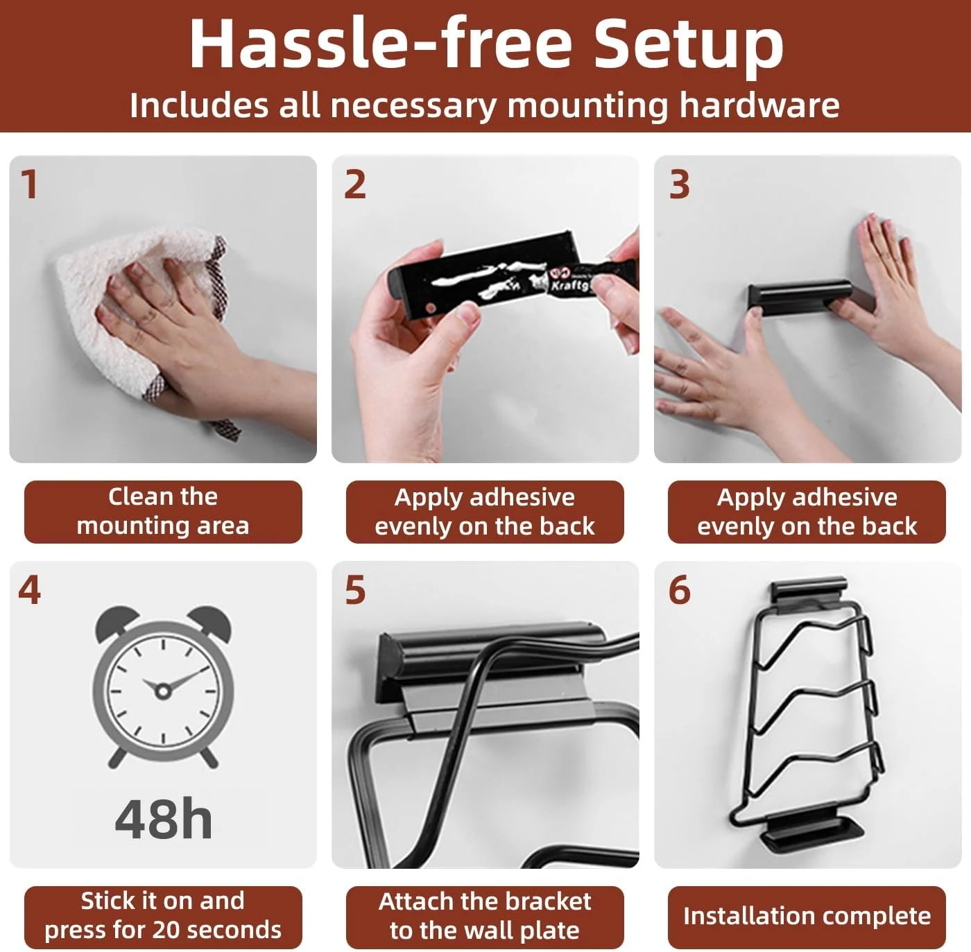 نگهدارنده درب قابلمه و تابه YumLock، نصب دیواری، استیل ضد زنگ بادوام، سازمان دهنده آشپزخانه، طراحی نقره ای و مشکی، صرفه جویی در فضا نگهدارنده درب قابلمه و تابه YumLock، نصب دیواری، استیل ضد زنگ بادوام، سازمان دهنده آشپزخانه، طراحی نقره ای و مشکی، صرفه جویی در فضا