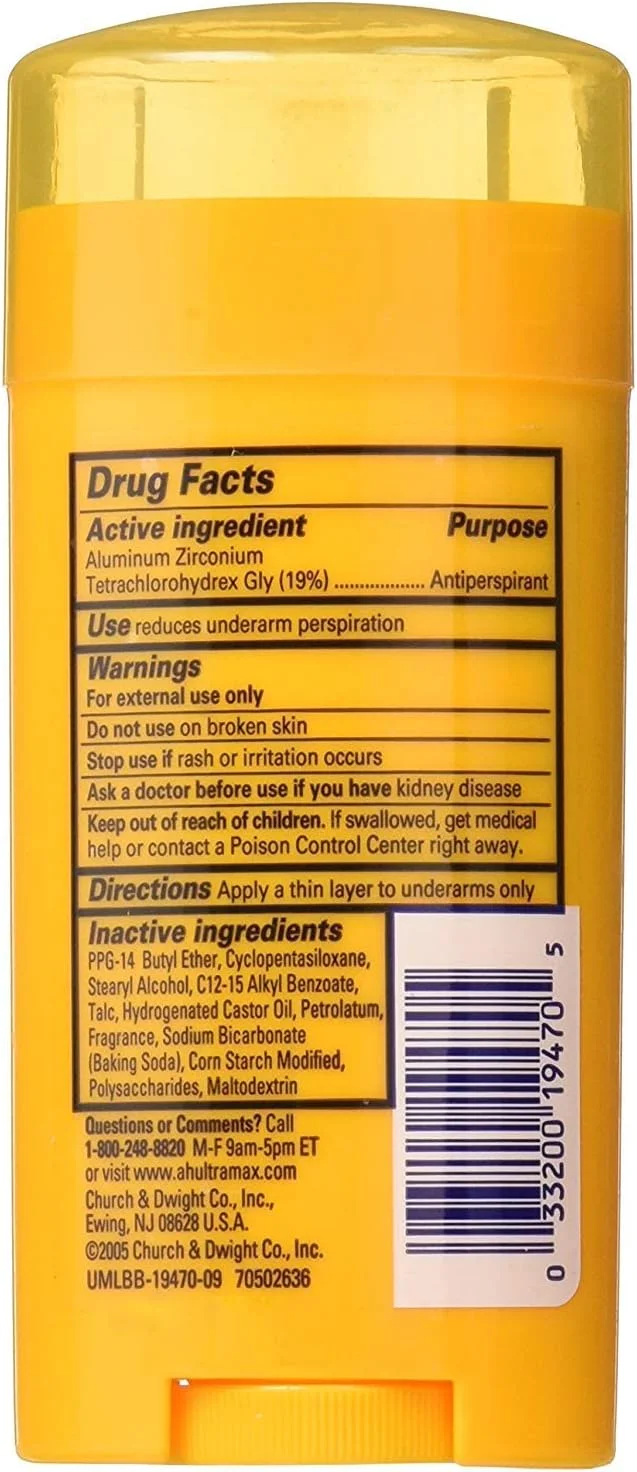 ضد تعریق و دئودورانت پودری آرم اند همر Ultramax با رایحه فرش - 73 گرم، بسته 2 عددی