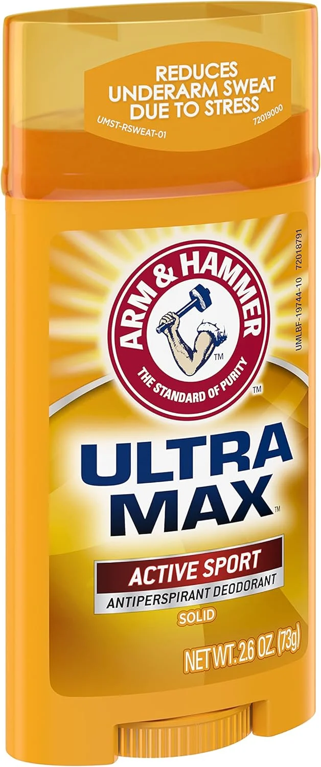 مام ضد تعریق و خوشبو کننده آرم اند هامر Ultra Max مدل Active Sport، حجم 73 گرم مام ضد تعریق و خوشبو کننده آرم اند هامر Ultra Max مدل Active Sport، حجم 73 گرم