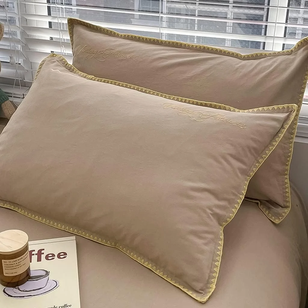 روبالشی نخی 100% روبالشی نخی خالص بزرگسال روبالشی تک نفره دو نفره روکش هسته بالش مردانه 48x74 سانتی متر یک جفت 2 عددی (رنگ: قهوه ای) روبالشی نخی 100% روبالشی نخی خالص بزرگسال روبالشی تک نفره دو نفره روکش هسته بالش مردانه 48x74 سانتی متر یک جفت 2 عددی (رنگ: قهوه ای)