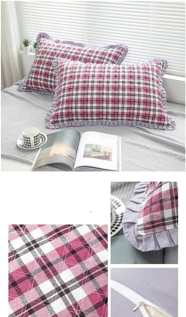 روبالشی تمام پنبه ای لحافی مردانه، روبالشی ضخیم پنبه ای 48x74 جفت (رنگ: بنفش) روبالشی تمام پنبه ای لحافی مردانه، روبالشی ضخیم پنبه ای 48x74 جفت (رنگ: بنفش)