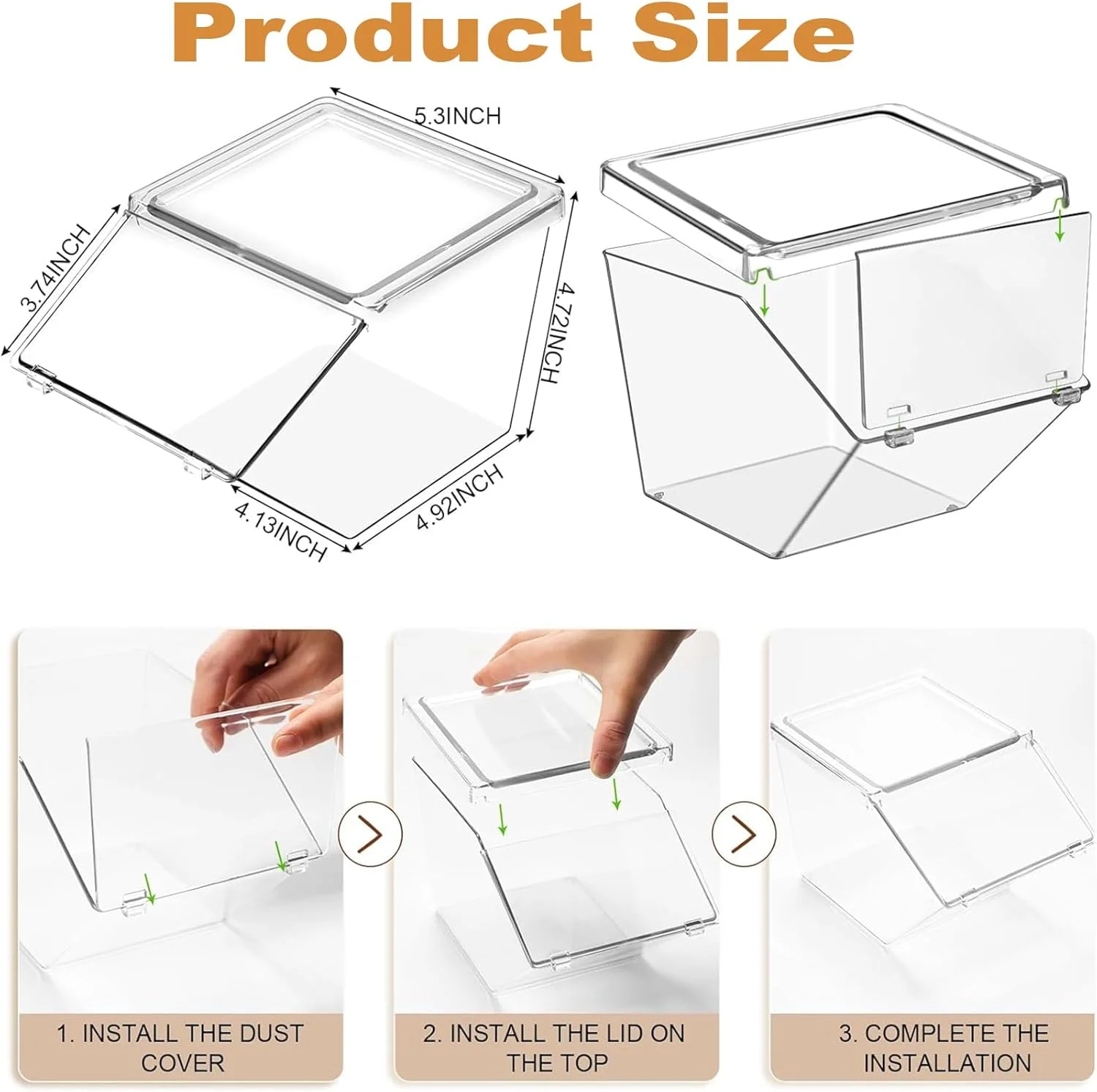 نگهدارنده کیسه چای ANTOLE، بسته 2 عددی، سازمان دهنده کیسه چای قابل انباشته با درب، نگهدارنده غلاف قهوه ضد گرد و غبار، سطل های سازمان دهنده چند منظوره برای بسته های شکر، قهوه، در آشپزخانه، روی میز، انبار (بسته 2 عددی)