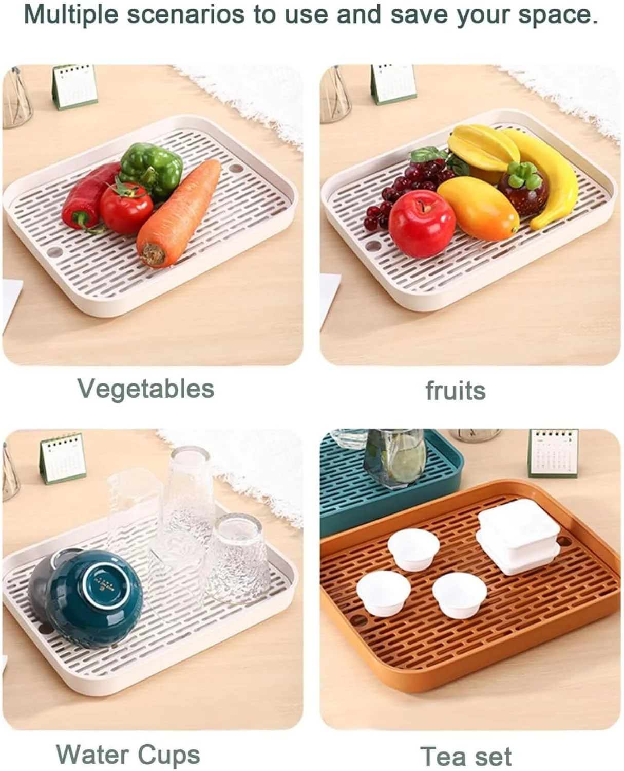 جالیوانی و لیوان خشک کن دو طبقه TAME با سینی تخلیه قابل جابجایی، قفسه سازمان دهنده چند منظوره، سینی رومیزی آشپزخانه برای لیوان های آب، قهوه، شیشه ای، کاسه، مواد غذایی و نگهدارنده شیشه ادویه (مشکی)