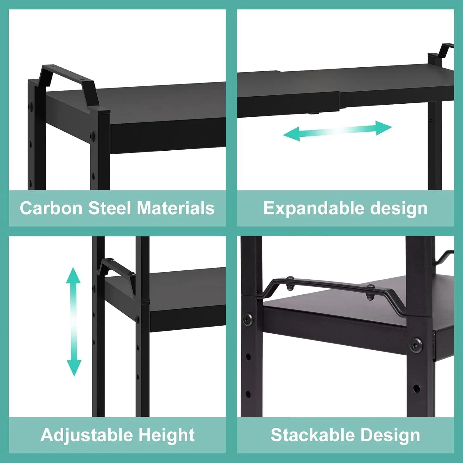 بسته 2 عددی قفسه های قابل گسترش کابینت Masroo، سازمان دهنده قفسه های قابل انباشت برای نگهداری روی کابینت آشپزخانه، قفسه ایستاده قابل تنظیم برای کابینت و انبار بسته 2 عددی قفسه های قابل گسترش کابینت Masroo، سازمان دهنده قفسه های قابل انباشت برای نگهداری روی کابینت آشپزخانه، قفسه ایستاده قابل تنظیم برای کابینت و انبار
