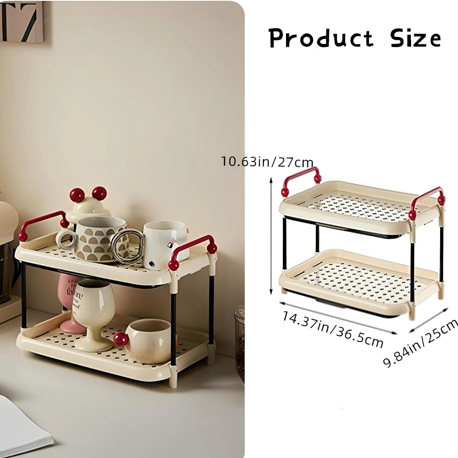 آبچکان دو طبقه لیوان Beauenty، جا لیوانی رومیزی، قفسه ذخیره سازی چند منظوره با سینی تخلیه کشویی - ایده آل برای فنجان قهوه، لیوان، لیوان شیشه ای، شیشه شیر کودک، ظروف | سازمان دهنده آشپزخانه صرفه جویی در فضا آبچکان دو طبقه لیوان Beauenty، جا لیوانی رومیزی، قفسه ذخیره سازی چند منظوره با سینی تخلیه کشویی - ایده آل برای فنجان قهوه، لیوان، لیوان شیشه ای، شیشه شیر کودک، ظروف | سازمان دهنده آشپزخانه صرفه جویی در فضا