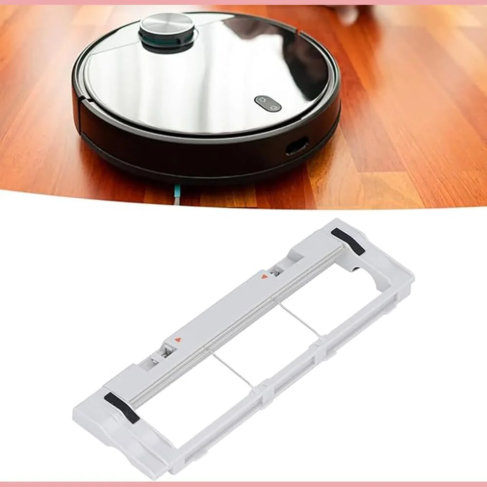 Xiaomi Mi Brush Cover [Flooring freindly, High Cleaning Efficiency, Easy to Use and Replace] For Xiaomi Mi Robot Vacuum-Mop Vacuum Cleaner [Polycarbonate] - White
