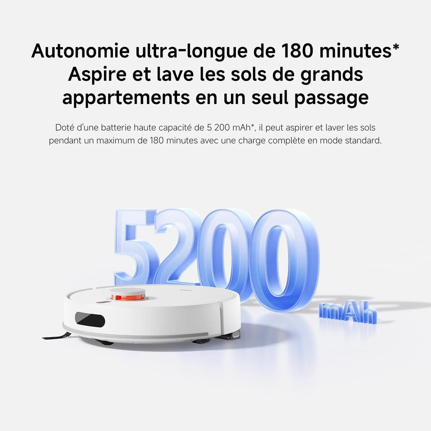 جاروبرقی رباتیک شیائومی مدل H40، قدرت مکش 10000Pa، مسیریابی LDS، نقشه برداری هوشمند، برس ضد گره خوردگی، تخلیه خودکار، تا 180 دقیقه کارکرد، سازگار با کنترل صوتی و خانگی. جاروبرقی رباتیک شیائومی مدل H40، قدرت مکش 10000Pa، مسیریابی LDS، نقشه برداری هوشمند، برس ضد گره خوردگی، تخلیه خودکار، تا 180 دقیقه کارکرد، سازگار با کنترل صوتی و خانگی.