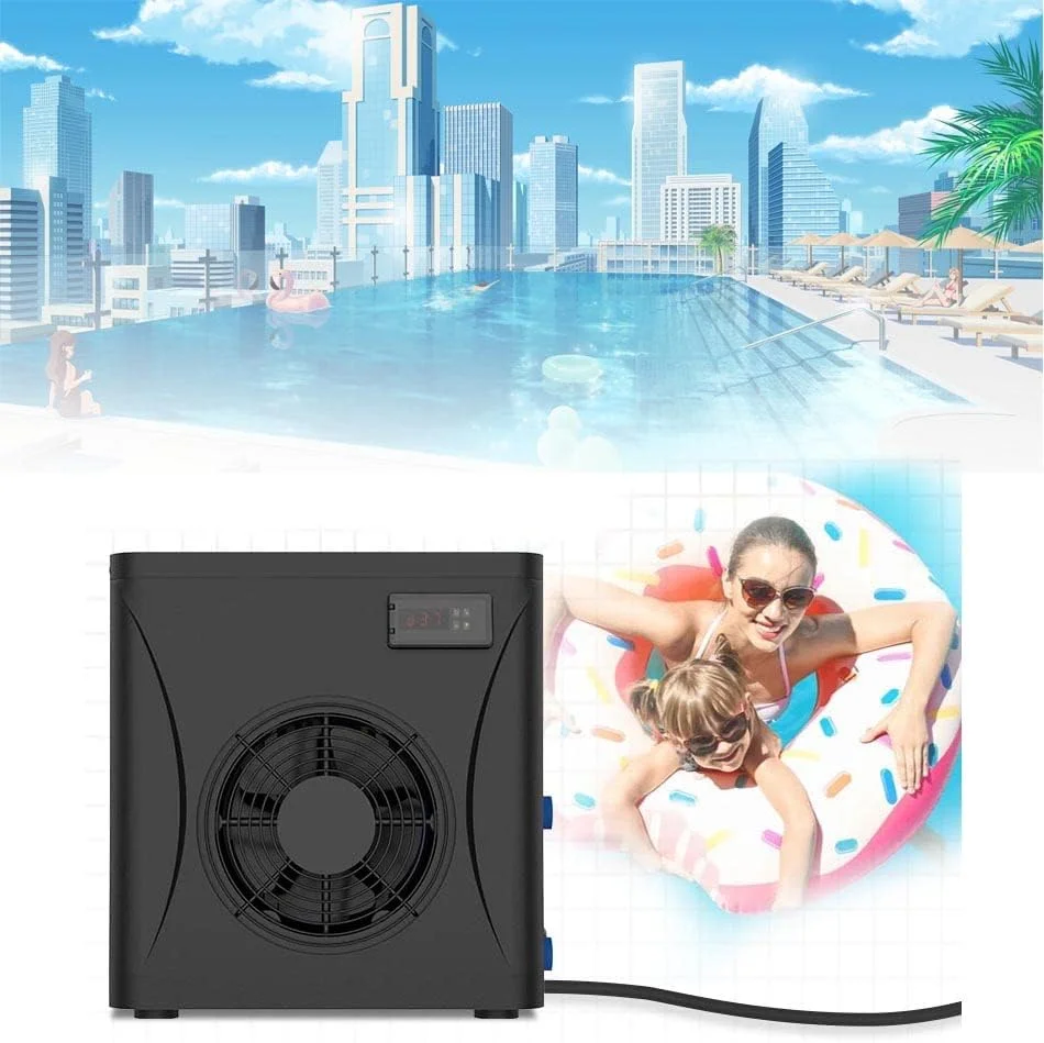 پمپ حرارتی استخر AJWYSOI، بخاری استخر، آبگرمکن برقی استخر و آبگرمکن اسپا، ترموستات دیجیتال استخر برای استخر، کنترل از طریق Wi-Fi