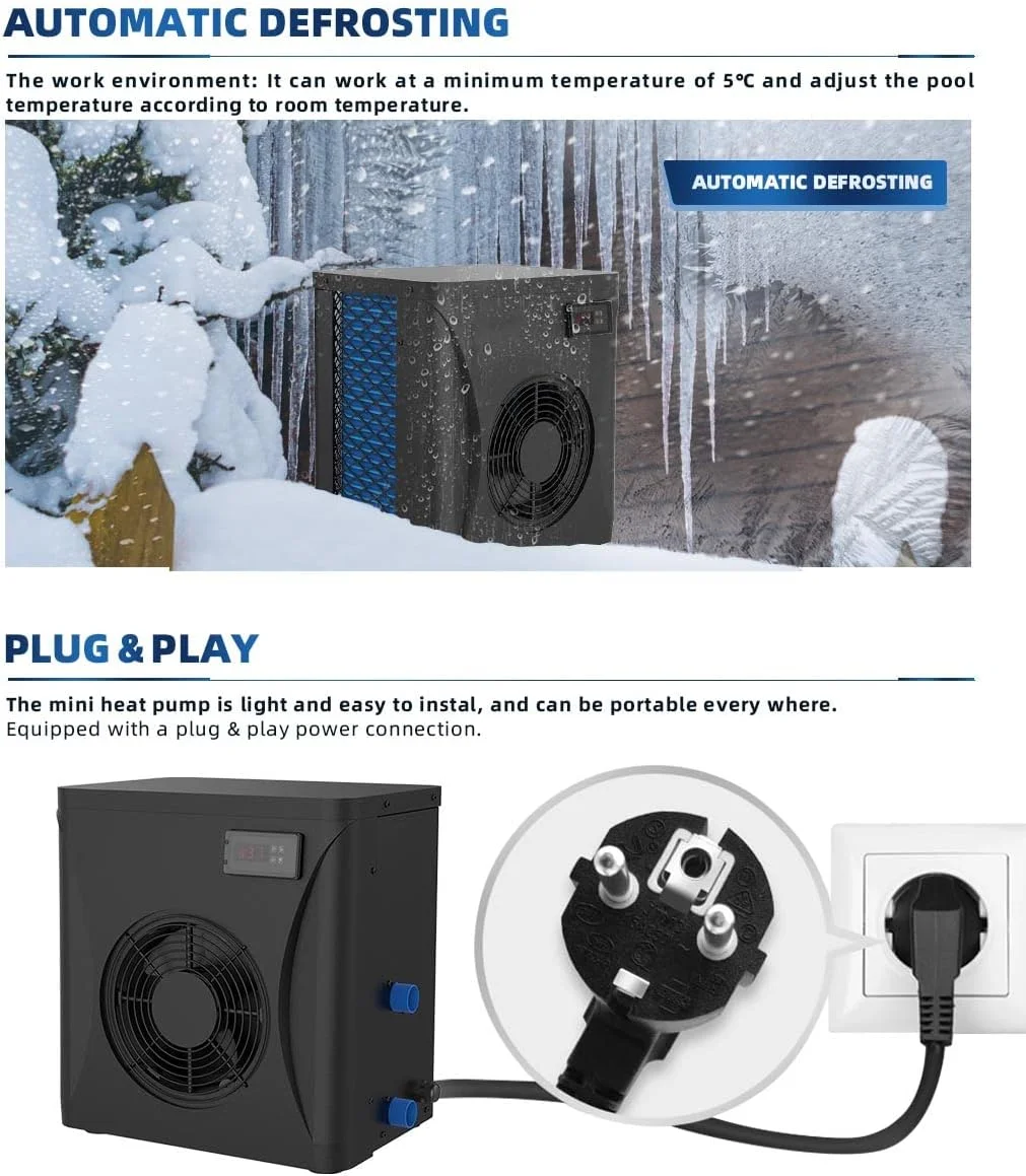 پمپ حرارتی استخر AJWYSOI، بخاری استخر، آبگرمکن برقی استخر و آبگرمکن اسپا، ترموستات دیجیتال استخر برای استخر، کنترل از طریق Wi-Fi پمپ حرارتی استخر AJWYSOI، بخاری استخر، آبگرمکن برقی استخر و آبگرمکن اسپا، ترموستات دیجیتال استخر برای استخر، کنترل از طریق Wi-Fi