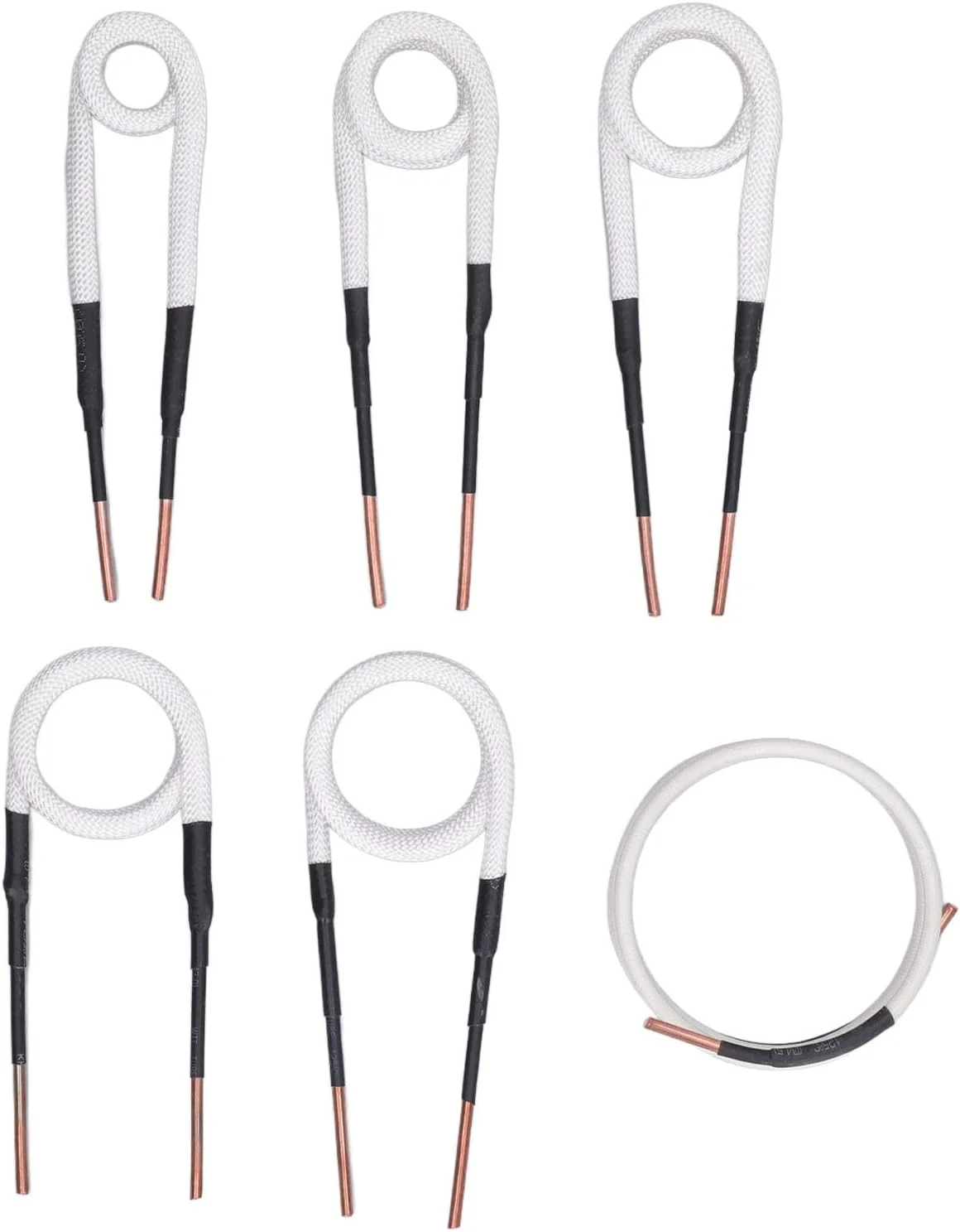 کیت کویل گرمکن القایی 6 عددی برنجی 20 25 30 35 40 میلی متری سیم های شکل دهنده مقاوم در برابر درجه حرارت بالا