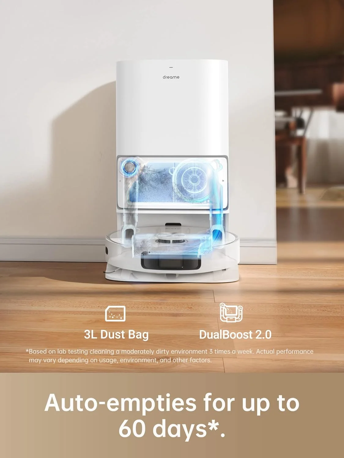 جاروبرقی ربات و تی شوی Dreametech L10 Ultra، تمیز کردن و خشک کردن خودکار تی، تخلیه خودکار مخزن تا 60 روز، قدرت مکش 5300Pa و مسیریابی LiDAR، سازگار با الکسا جاروبرقی ربات و تی شوی Dreametech L10 Ultra، تمیز کردن و خشک کردن خودکار تی، تخلیه خودکار مخزن تا 60 روز، قدرت مکش 5300Pa و مسیریابی LiDAR، سازگار با الکسا