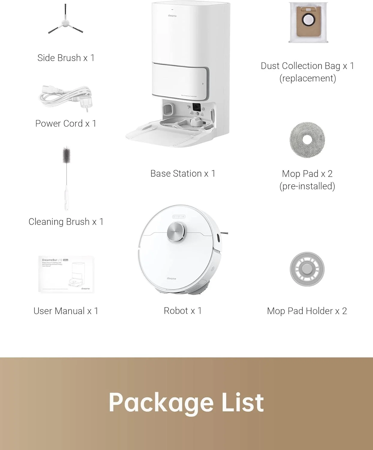 جاروبرقی ربات و تی شوی Dreametech L10 Ultra، تمیز کردن و خشک کردن خودکار تی، تخلیه خودکار مخزن تا 60 روز، قدرت مکش 5300Pa و مسیریابی LiDAR، سازگار با الکسا جاروبرقی ربات و تی شوی Dreametech L10 Ultra، تمیز کردن و خشک کردن خودکار تی، تخلیه خودکار مخزن تا 60 روز، قدرت مکش 5300Pa و مسیریابی LiDAR، سازگار با الکسا