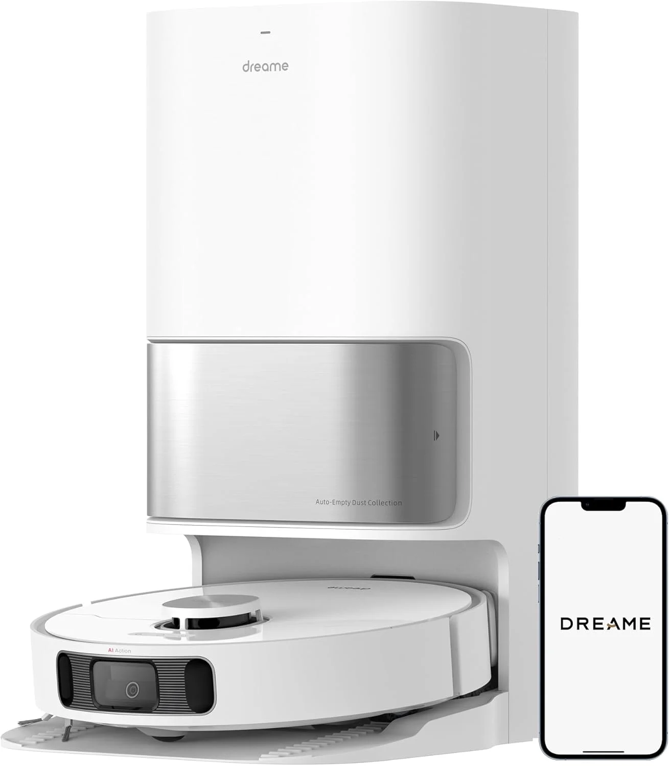 جاروبرقی رباتیک و تی شوی Dreame L10s Ultra، قدرت مکش 5300Pa، ایستگاه خود تمیز شونده با جمع آوری خودکار گرد و غبار، اجتناب از موانع LiDAR، مسیریابی 360 درجه، WiFi/APP/Alexa
