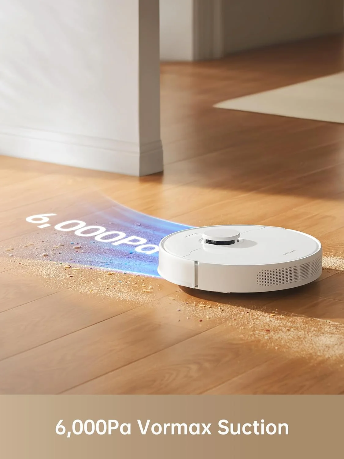 جاروبرقی رباتیک خودکار Dreame D10 Plus Gen 2 با تخلیه خودکار، قدرت مکش 6000 پاسکال، جمع آوری گرد و غبار تا 90 روز، مسیریابی LiDAR، مناسب برای فرش و موی حیوانات خانگی، زمان کارکرد طولانی 285 دقیقه