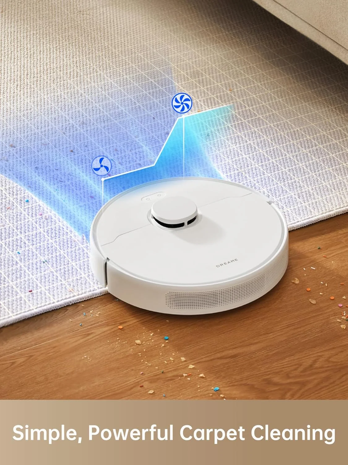 جاروبرقی رباتیک خودکار Dreame D10 Plus Gen 2 با تخلیه خودکار، قدرت مکش 6000 پاسکال، جمع آوری گرد و غبار تا 90 روز، مسیریابی LiDAR، مناسب برای فرش و موی حیوانات خانگی، زمان کارکرد طولانی 285 دقیقه