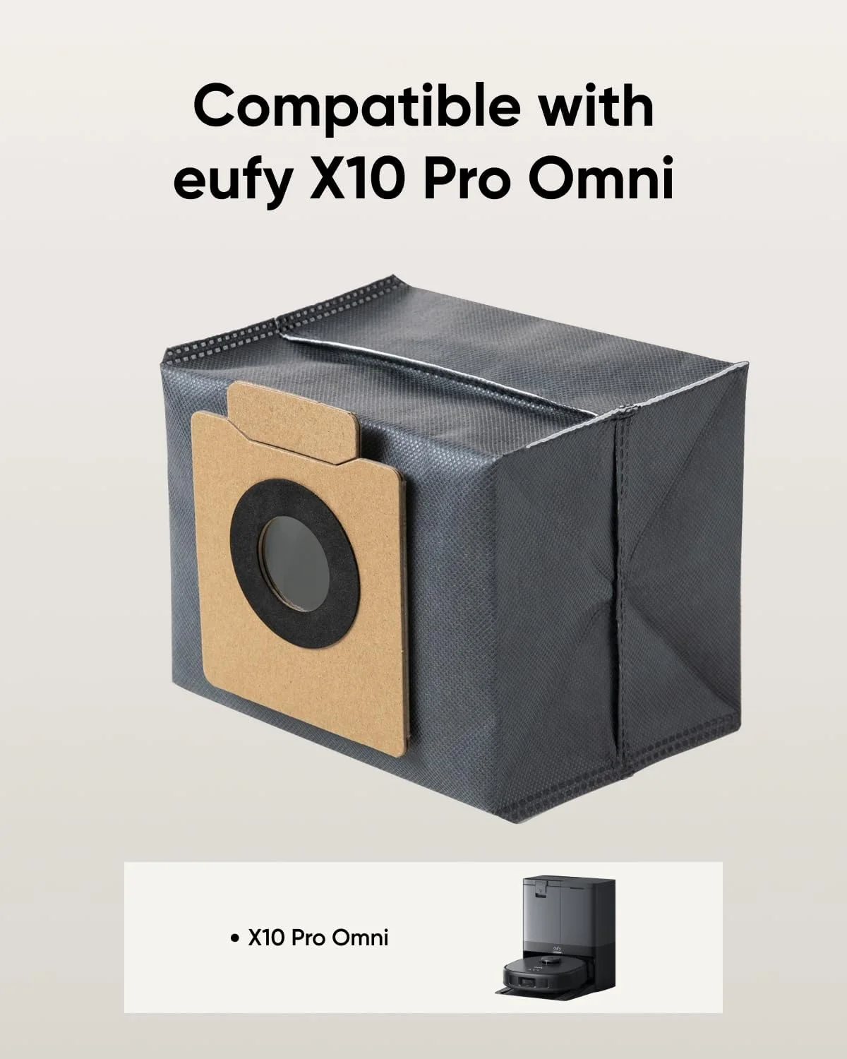 بسته 6 عددی کیسه گرد و غبار با ظرفیت بالا یوفی، سازگار با ربات جاروبرقی و تی شوی X10 Pro Omni