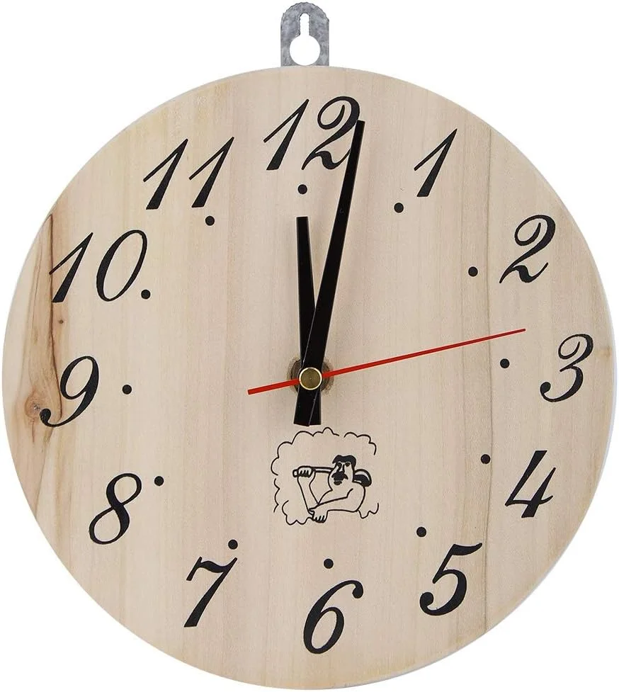 ساعت سونای 8 اینچی، ساعت تزئینی تایمر برای لوازم جانبی سونا، دکوراسیون اتاق سونا و منزل