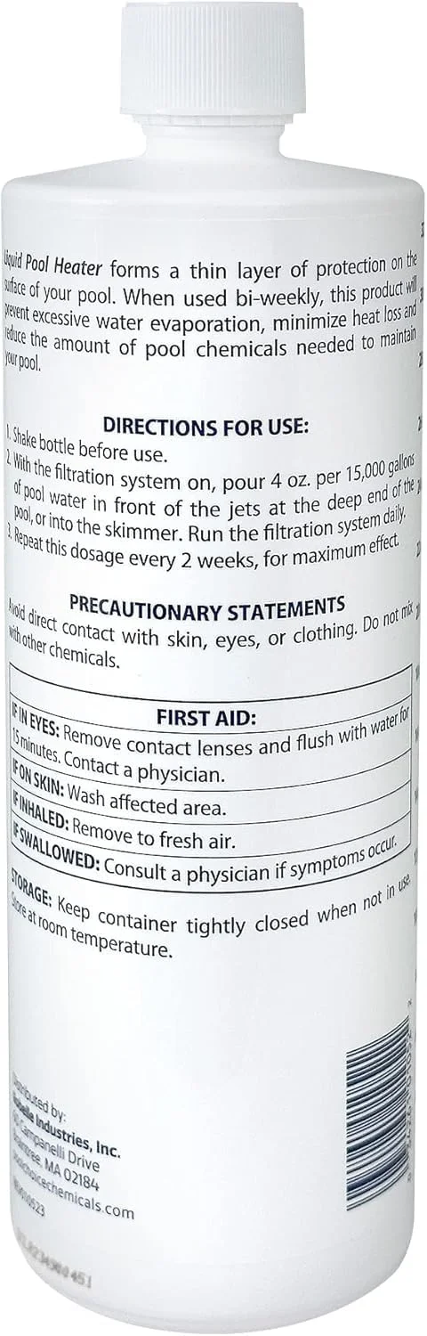 پوشش حرارتی مایع استخر SpaChoice، 1 کوارت، روکش خورشیدی مایع استخر در یک بطری، پتوی خورشیدی مایع برای استخر، ساخت آمریکا