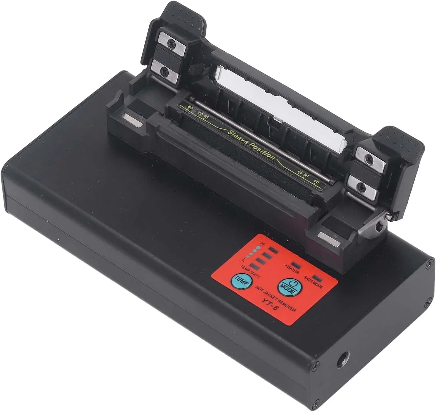 کوره گرمایش فیبر نوری قابل تنظیم با گرم کننده خارجی باتری خور افقی (دوشاخه بریتانیا 100-240 ولت)