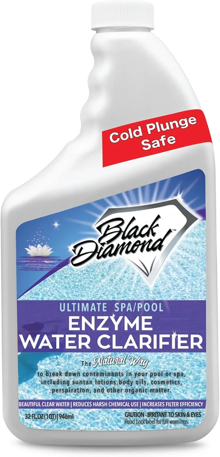 Black Diamond Stoneworks Ultimate Spa and Pool Natural Enzyme Water Clarifier Treatment for Hot Tub, Jacuzzi (Prolongs Filter Life. 1-Quart) Black Diamond Stoneworks Ultimate Spa and Pool Natural Enzyme Water Clarifier Treatment for Hot Tub, Jacuzzi (Prolongs Filter Life. 1-Quart)