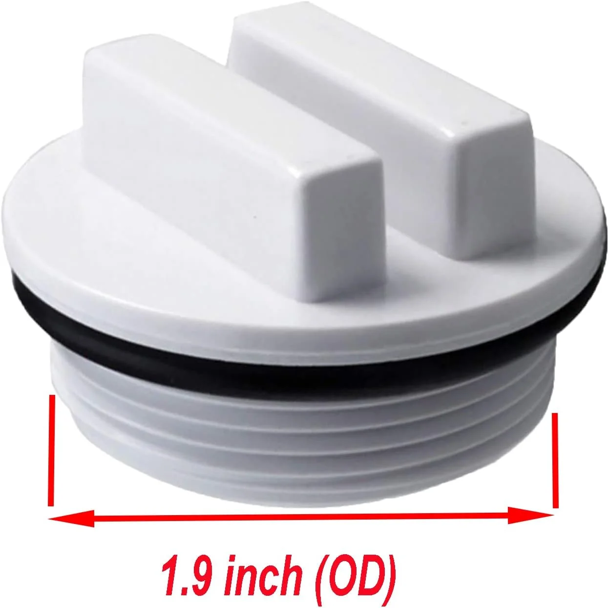 دوشاخه زمستانی خط برگشت استخر و آبگرمکن ATIE 1.5 اینچی و دوشاخه تخلیه فیلتر استخر SP1022C با حلقه O برای زمستانی کردن استخرها در طول فصل زمستان و برای اکثر فیلترهای استخر Hayward Pentair (بسته 2 عددی)