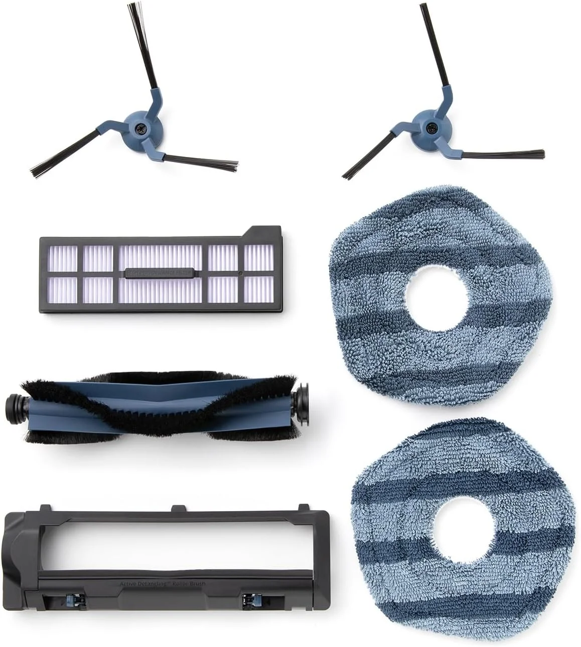 کیت قطعات جایگزین eufy برای جاروبرقی ربات X10 Pro Omni، برس رولی با مو و لاستیک، محافظ برس، 2 برس جانبی، فیلتر قابل شستشو و 2 عدد دستمال مرطوب کیت قطعات جایگزین eufy برای جاروبرقی ربات X10 Pro Omni، برس رولی با مو و لاستیک، محافظ برس، 2 برس جانبی، فیلتر قابل شستشو و 2 عدد دستمال مرطوب