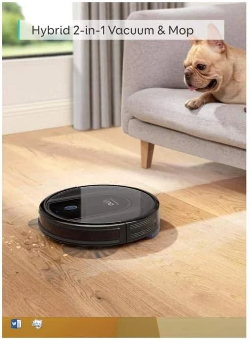 جاروبرقی رباتیک آنکر Eufy RoboVac G10 Hybrid مشکی جاروبرقی رباتیک آنکر Eufy RoboVac G10 Hybrid مشکی