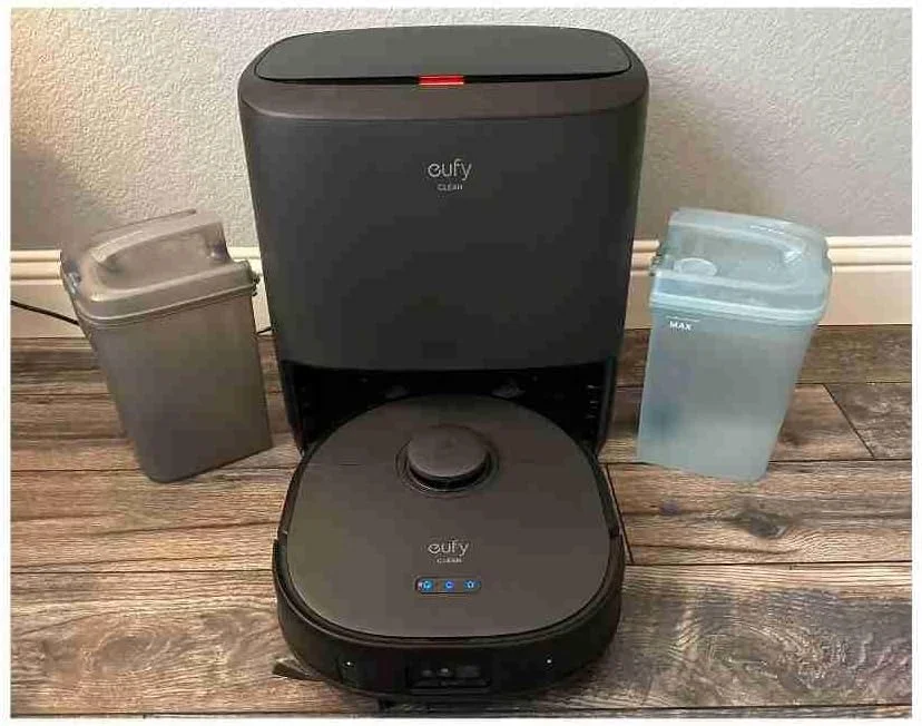 جاروبرقی رباتیک Eufy Clean X9 Pro با تمیز کردن فشاری تطبیقی MopMaster™، 2 پد چرخشی، تشخیص فرش با قابلیت بلند کردن خودکار پدها تا 12 میلیمتر، ایستگاه خود تمیز شونده، قدرت مکش 5500 پاسکال، اجتناب از موانع با هوش مصنوعی جاروبرقی رباتیک Eufy Clean X9 Pro با تمیز کردن فشاری تطبیقی MopMaster™، 2 پد چرخشی، تشخیص فرش با قابلیت بلند کردن خودکار پدها تا 12 میلیمتر، ایستگاه خود تمیز شونده، قدرت مکش 5500 پاسکال، اجتناب از موانع با هوش مصنوعی