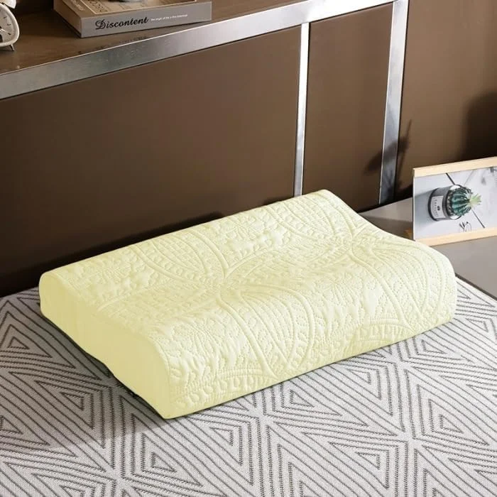 روبالشی لاتکس suxuMhao، یک عدد، برای ایجاد تجربه‌ی خواب راحت و فضای خواب شخصی شما، 30x50 سانتی‌متر (کرم رنگ)