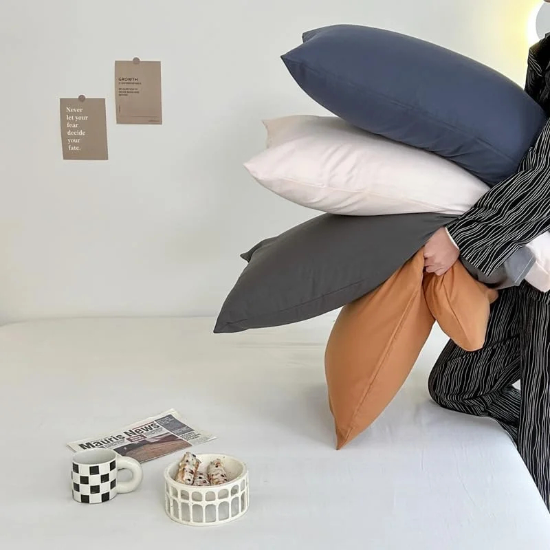 روبالشی نخی ساده suxuMhao، سادگی هرگز ساده نیست، روبالشی نخی، خوابی آسوده تر را تجربه کنید، 48x74 سانتی متر (کامکوات)