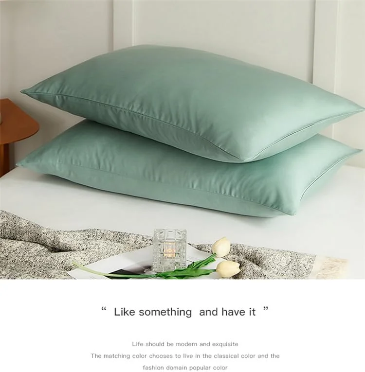 SUXUMHAO یک عدد روبالشتی رنگ ثابت، کالای لوکس و سبک زندگی، روبالشتی پارچه ای منتخب، محافظ رویای شیرین شما 48x74 سانتی متر (خاکستری روشن)