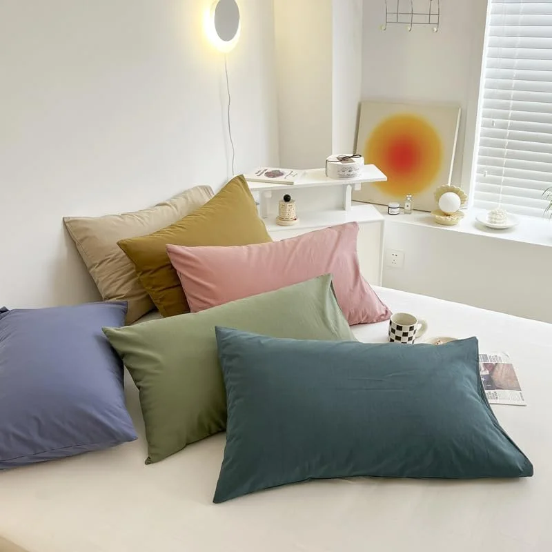 روبالشی نخی ساده suxuMhao، سادگی هرگز ساده نیست، روبالشی نخی، خوابی آسوده تر را تجربه کنید، 48x74 سانتی متر (کامکوات)