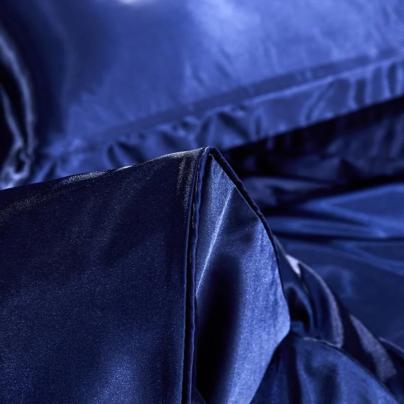 روبالشی ابریشمی دو طرفه SUXUMHAO، نرم و سازگار با پوست، روبالشی با بافت ابریشمی، نوازش لوکس برای پوست، 48x74 سانتی متر (رنگ قهوه ای تیره)