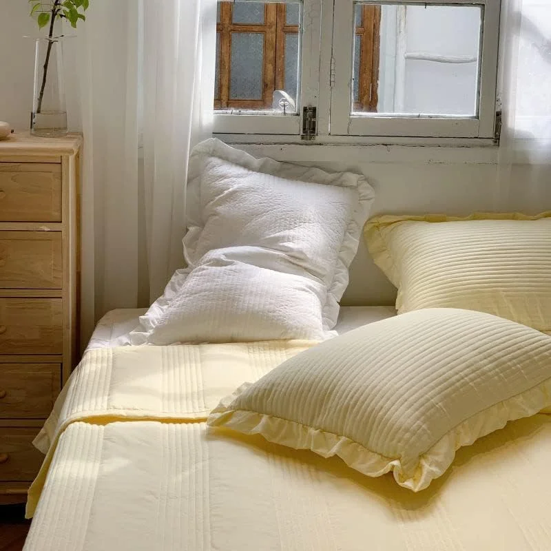 SUXUMHAO یک عدد روبالشتی نرم و لحافی از جنس شیفون با چاپ سبز، روبالشتی رنگارنگ، روشنایی بخش منظره اتاق خواب شما 48x74 سانتی متر (صورتی 1)