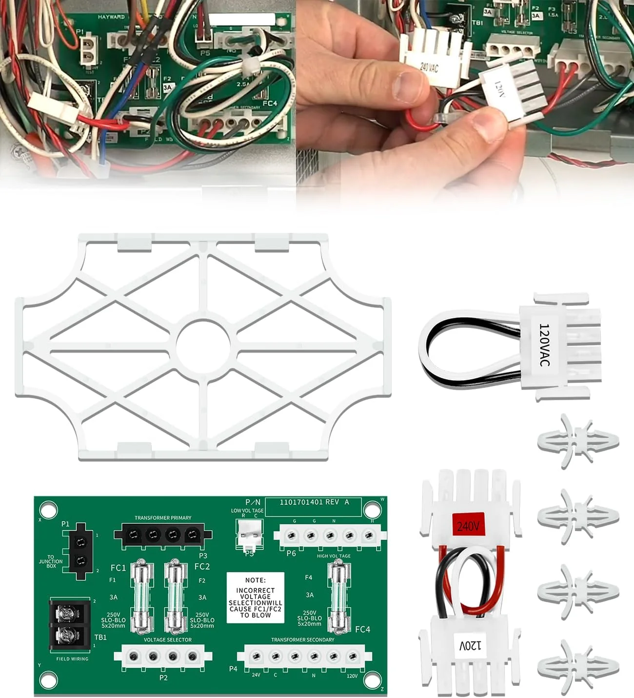 کیت جایگزینی پنل سیم کشی DearChan FDXLFWP1930 - برای بخاری های استخر کم Nox سری Hayward Universal H (H150FD, H200FD, H250FD, H300FD, H350FD, H400FD, H500FD)