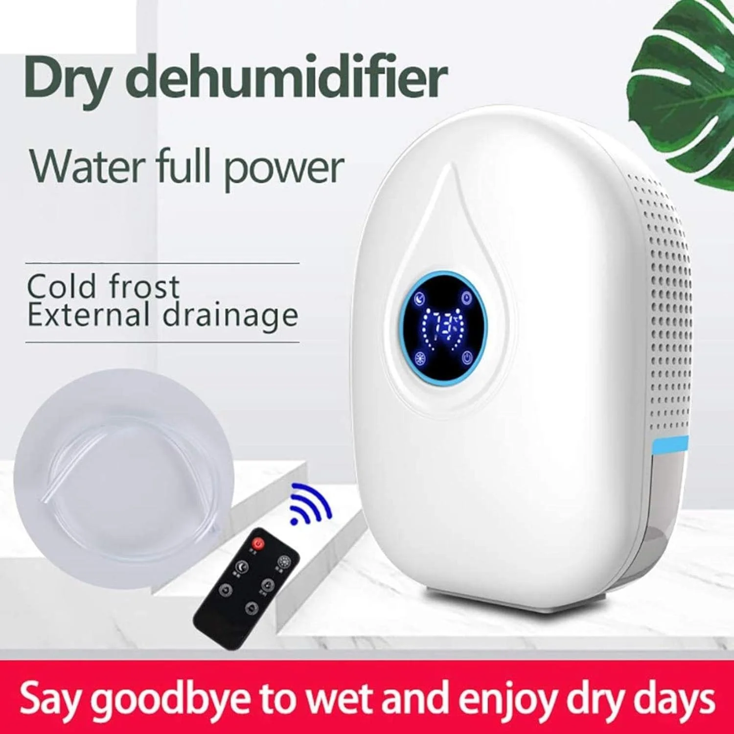 رطوبت گیر کوچک 800 میلی لیتری AADECOR، خشک کن خانگی، سیستم تخلیه خودکار لوله آب خارجی، صفحه نمایش LCD، کنترل از راه دور، زمان بندی 24 ساعته، مناسب برای آشپزخانه، حمام، اتاق خواب، آبی رطوبت گیر کوچک 800 میلی لیتری AADECOR، خشک کن خانگی، سیستم تخلیه خودکار لوله آب خارجی، صفحه نمایش LCD، کنترل از راه دور، زمان بندی 24 ساعته، مناسب برای آشپزخانه، حمام، اتاق خواب، آبی