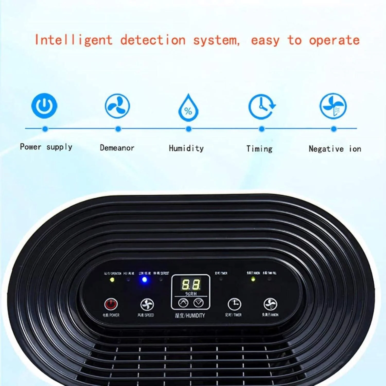 رطوبت گیر خانگی AADECOR، جذب کننده رطوبت زیرزمین، خشک کن بی صدای لباس، 22 لیتر در روز، تخلیه مداوم، برای اتاق نشیمن، اتاق خواب، ویلا با مساحت 100 متر مربع