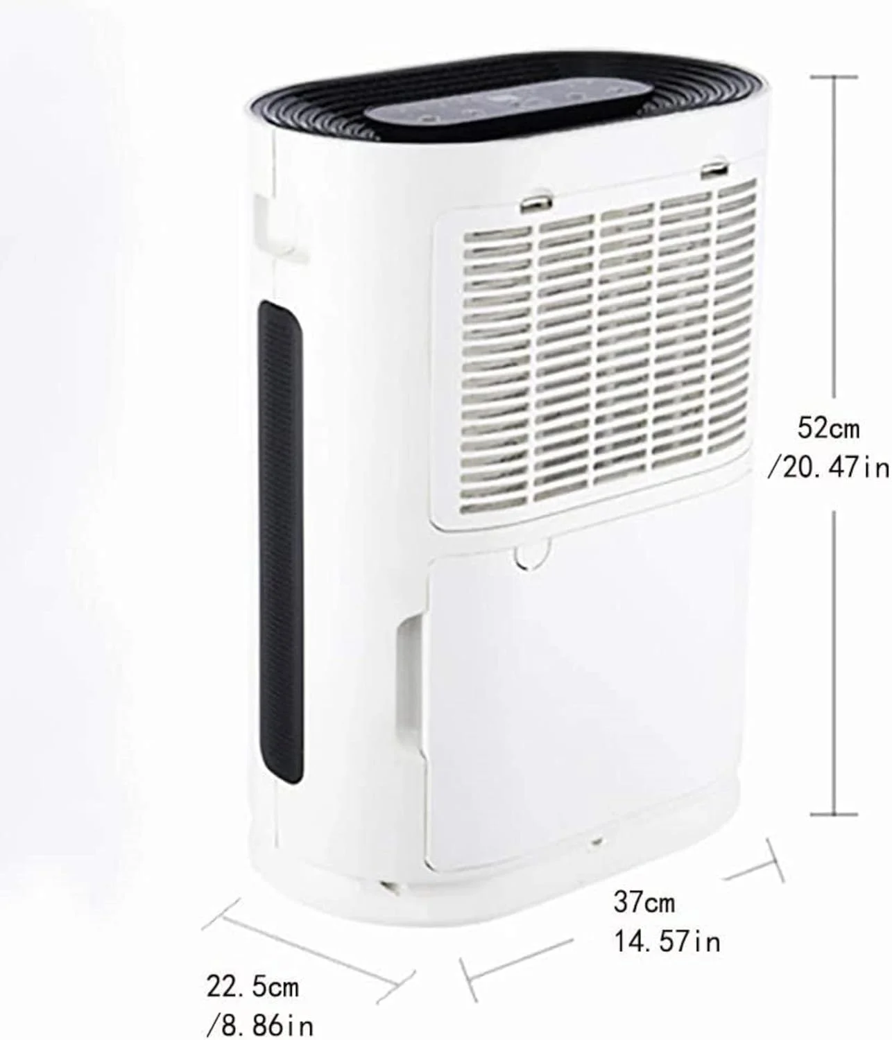 AADECOR Dehumidifier Household Air Purifier Dryer Basement Dehumidifier Low Noise Full Touch Screen Multiple Filtering Environmental Abs Intelligent Defrost 22L Dehumidification