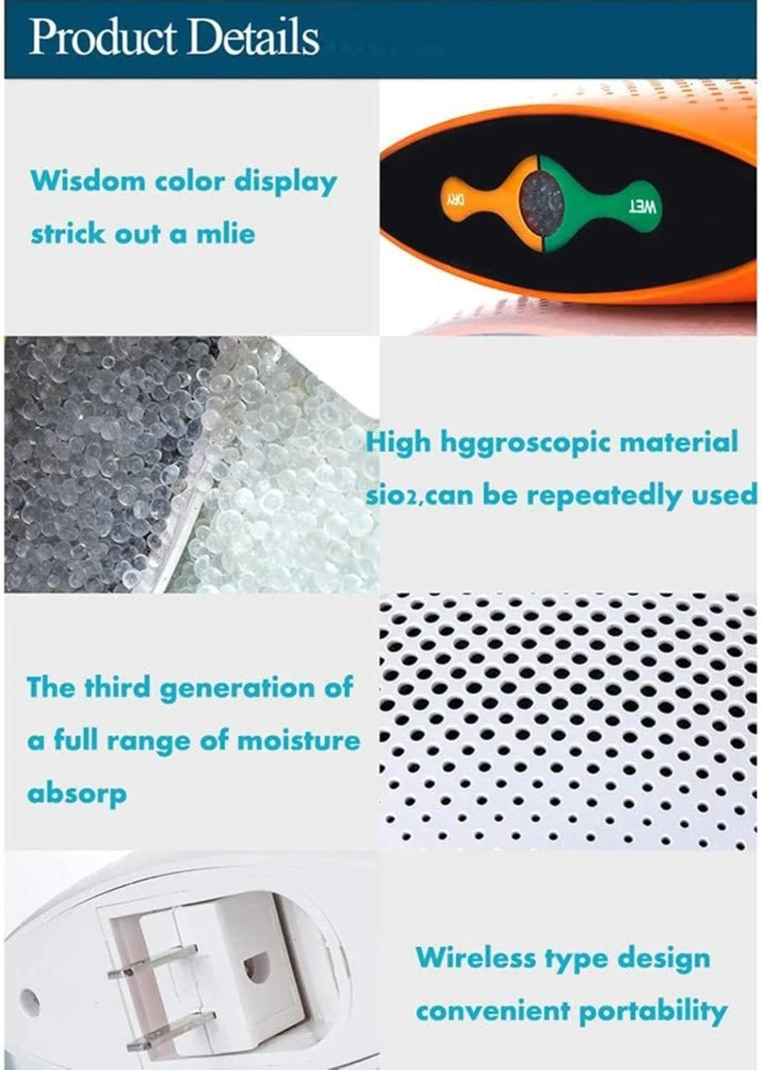 AADECOR Dehumidifier Wardrobe Piano Portable Mini Dehumidification Box Low Noise Super Dehumidification Purification Air Sio2 High Moisture Absorption Material Can Be Reused,blue AADECOR Dehumidifier Wardrobe Piano Portable Mini Dehumidification Box Low Noise Super Dehumidification Purification Air Sio2 High Moisture Absorption Material Can Be Reused,blue