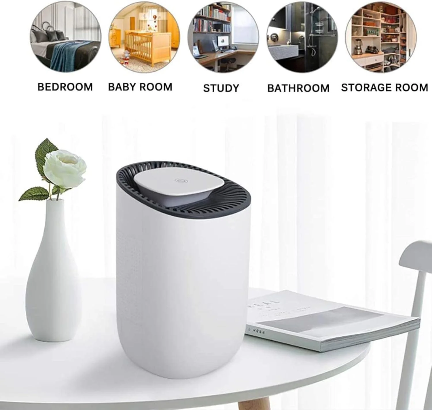 رطوبت گیر کوچک AADECOR با ظرفیت 600 میلی لیتر، خشک کن ضد رطوبت، کم مصرف و صرفه جویی در انرژی، شروع با یک دکمه، توقف خودکار در صورت پر شدن آب، عملکرد بی صدا، ایمن و بی خطر برای اتاق خواب، حمام و کمد لباس رطوبت گیر کوچک AADECOR با ظرفیت 600 میلی لیتر، خشک کن ضد رطوبت، کم مصرف و صرفه جویی در انرژی، شروع با یک دکمه، توقف خودکار در صورت پر شدن آب، عملکرد بی صدا، ایمن و بی خطر برای اتاق خواب، حمام و کمد لباس
