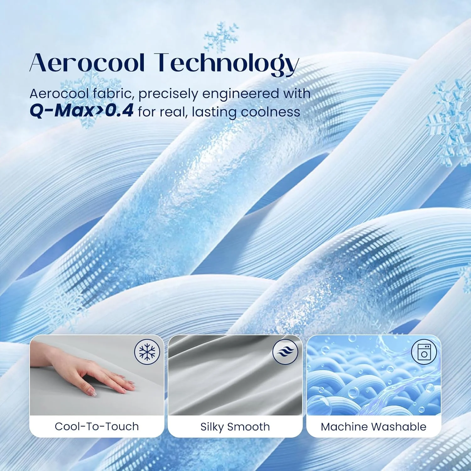 روبالشی خنک کننده دریم ولی® سایز کینگ، 2 عدد روبالشی Aerocool با Q-Max > 0.4، خنک کننده برای تعریق شبانه، افراد گرمایی، خاکستری خنک، 50x91 سانتی متر روبالشی خنک کننده دریم ولی® سایز کینگ، 2 عدد روبالشی Aerocool با Q-Max > 0.4، خنک کننده برای تعریق شبانه، افراد گرمایی، خاکستری خنک، 50x91 سانتی متر