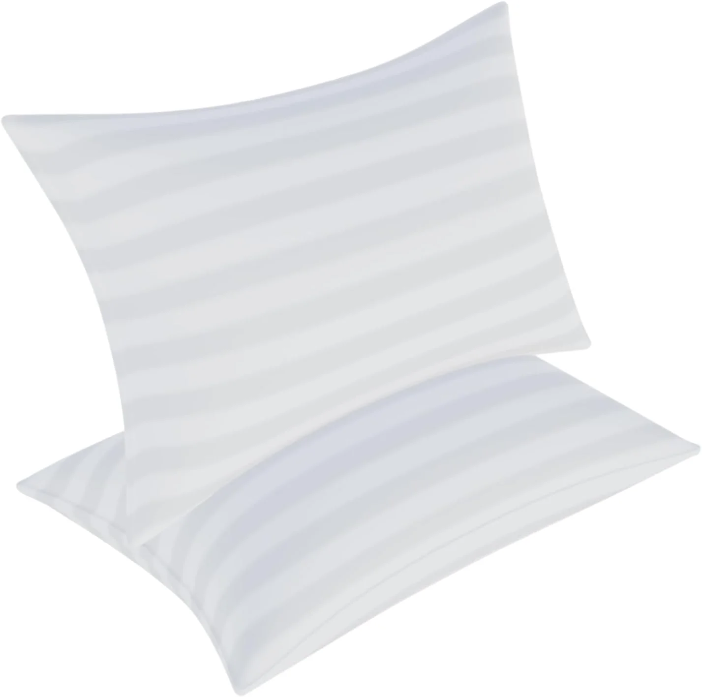 DrSleeep Standard Pillowcases (Set of 2) - 100% Viscose Derived from Bamboo, Ultra-Soft & Breathable, White, 26x20 Inches (White, Standard)