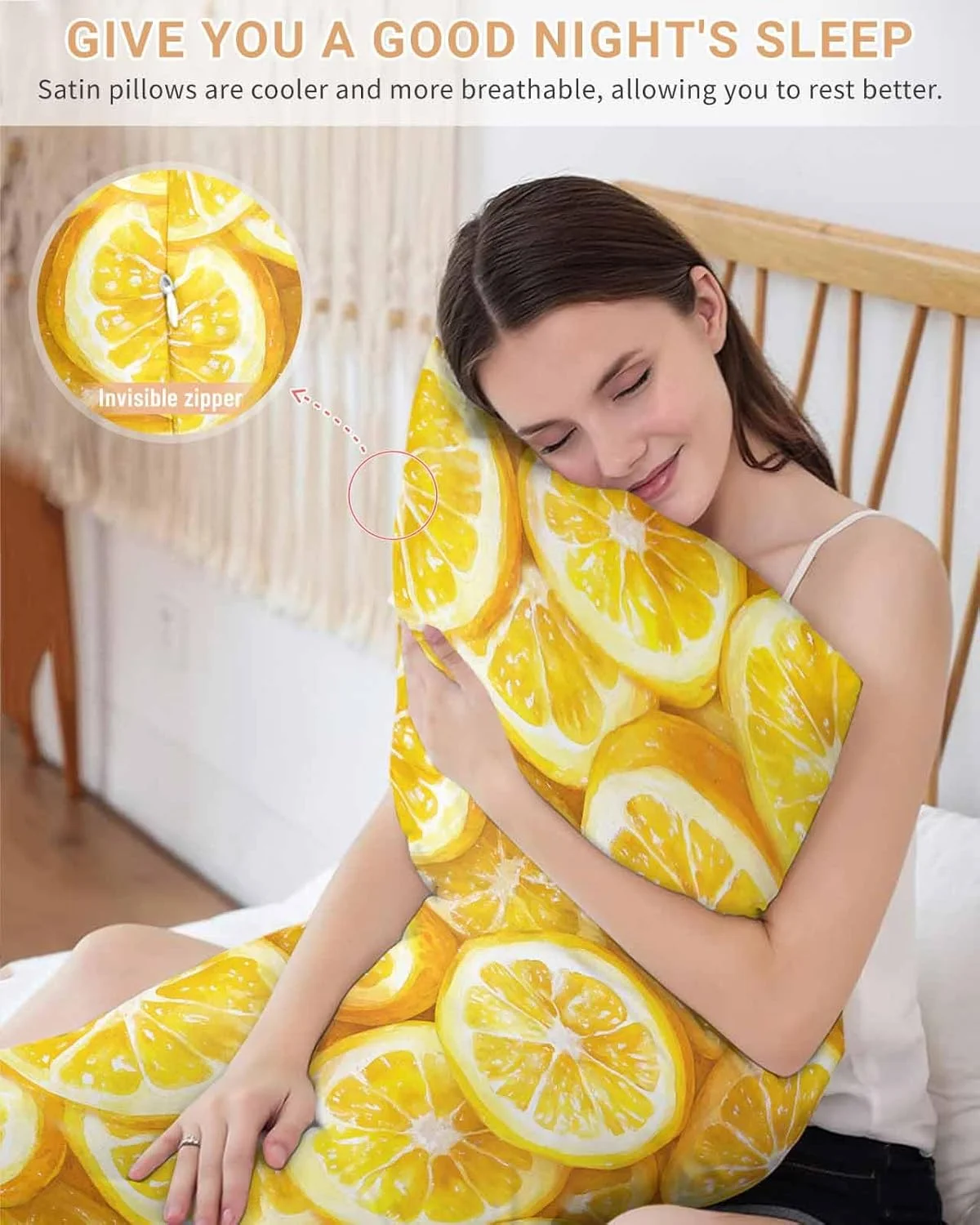 روبالشتی ساتن طرح میوه تابستانی برای مو و پوست، سبک وینتیج آبرنگی لیمو، بسته 2 عددی روبالشتی با زیپ، بسیار نرم و خنک شبیه روکش بالش ابریشمی، 50x100 سانتی متر روبالشتی ساتن طرح میوه تابستانی برای مو و پوست، سبک وینتیج آبرنگی لیمو، بسته 2 عددی روبالشتی با زیپ، بسیار نرم و خنک شبیه روکش بالش ابریشمی، 50x100 سانتی متر