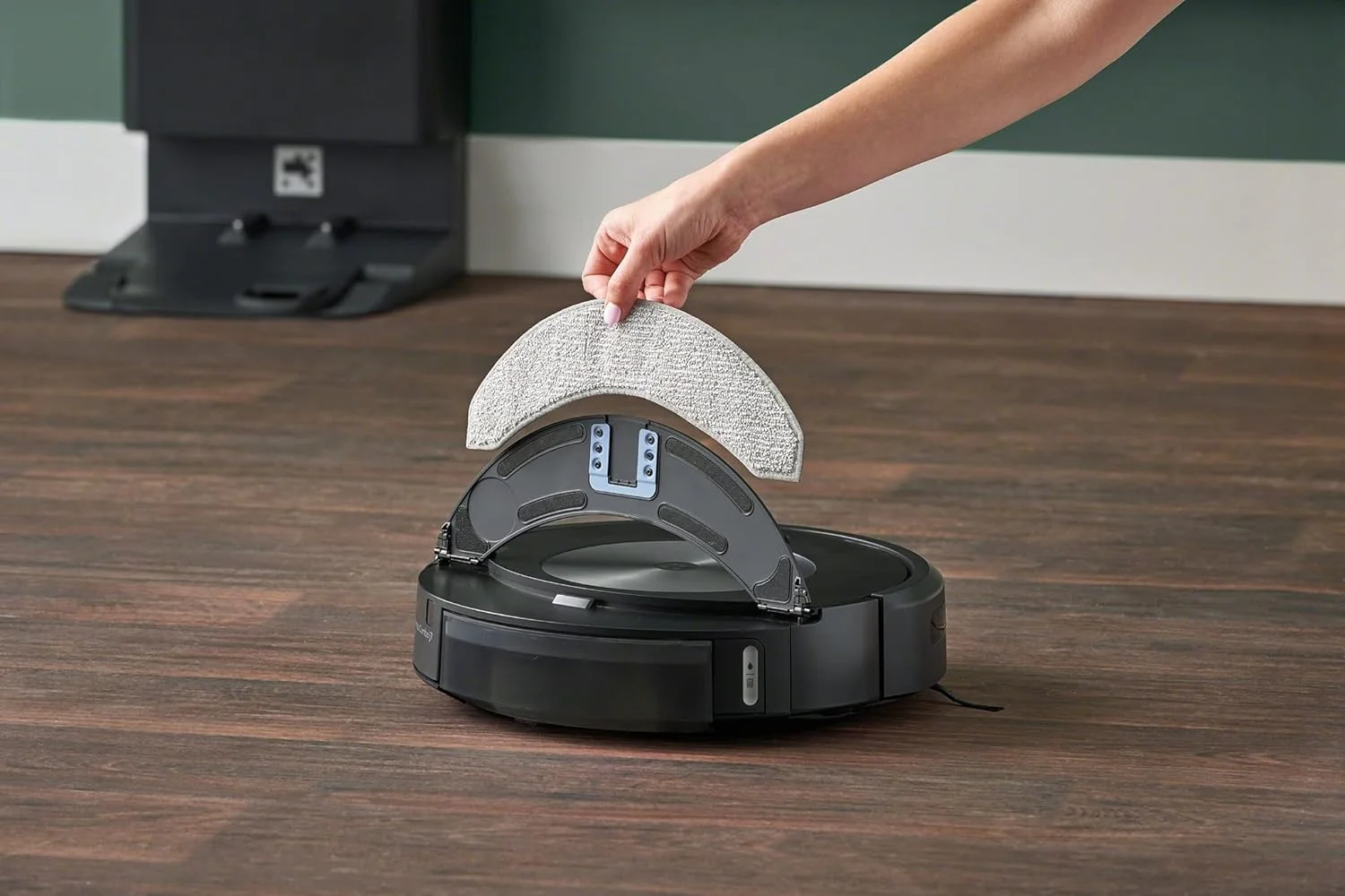 دو عدد پارچه قابل شستشو iRobot برای Roomba Combo j7، j9 و 10 Max، خاکستری دو عدد پارچه قابل شستشو iRobot برای Roomba Combo j7، j9 و 10 Max، خاکستری