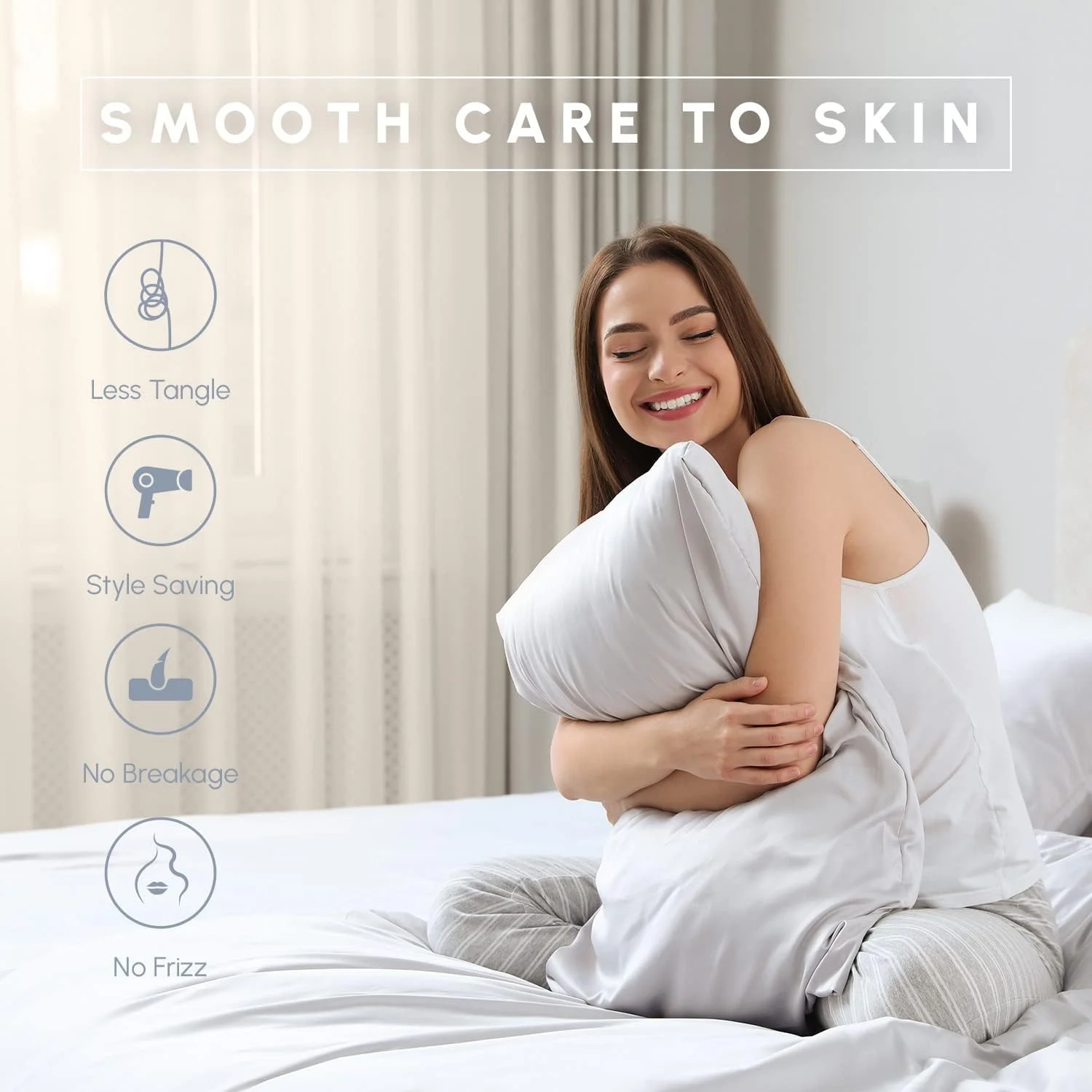 ست روبالشی ساتن ویسکوز خنک کننده 2 عددی Elegant Comfort با زیپ مخفی، نرم و ابریشمی برای بهترین مراقبت از مو و پوست - جعبه هدیه زیبا - ست روبالشی ساتن 2 تکه، استاندارد/کویین، کرم ست روبالشی ساتن ویسکوز خنک کننده 2 عددی Elegant Comfort با زیپ مخفی، نرم و ابریشمی برای بهترین مراقبت از مو و پوست - جعبه هدیه زیبا - ست روبالشی ساتن 2 تکه، استاندارد/کویین، کرم