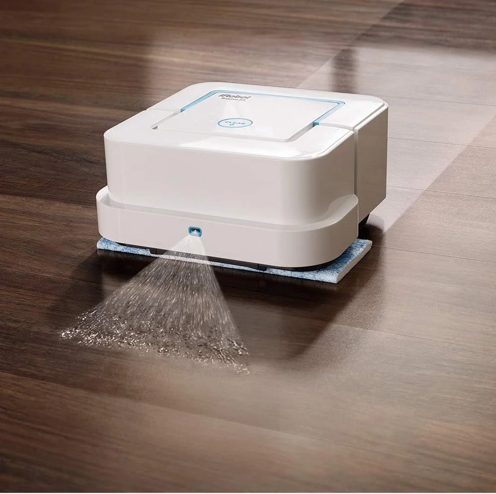 iRobot Braava Jet 240، تی شوی رباتیک با اسپری آب، 3 در 1: تمیز کردن خشک، مرطوب و خیس، بهترین برای حمام و آشپزخانه. iRobot Braava Jet 240، تی شوی رباتیک با اسپری آب، 3 در 1: تمیز کردن خشک، مرطوب و خیس، بهترین برای حمام و آشپزخانه.