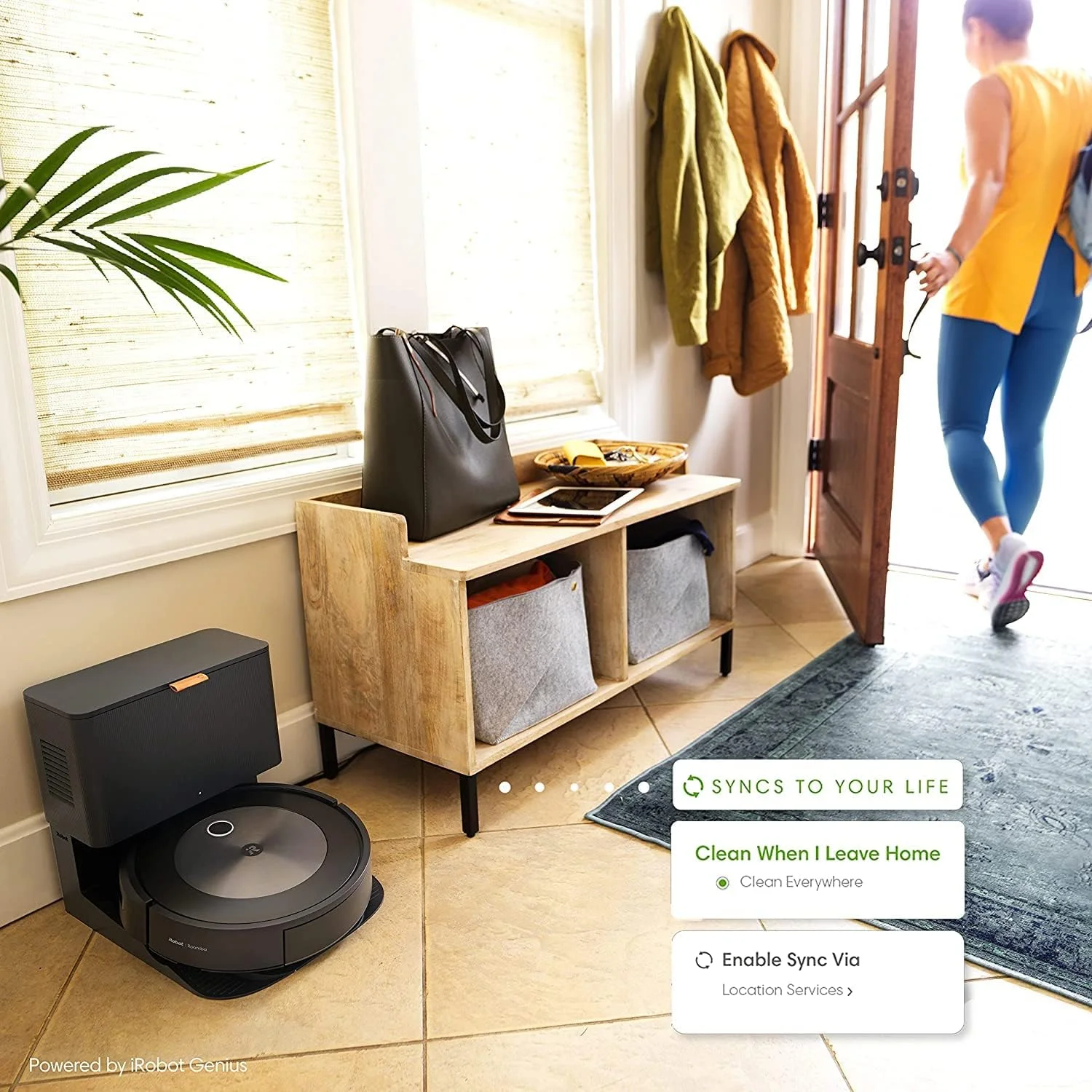 جاروبرقی رباتیک خود تخلیهشونده iRobot Roomba j7+ (7550) - شناسایی و اجتناب از موانع با دوربین داخلی مانند فضولات حیوانات خانگی و سیمها + برس جانبی اورجینال جاروبرقی رباتیک خود تخلیهشونده iRobot Roomba j7+ (7550) - شناسایی و اجتناب از موانع با دوربین داخلی مانند فضولات حیوانات خانگی و سیمها + برس جانبی اورجینال