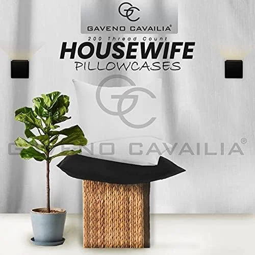 روبالشی های نخی مصری 200 نخ GC GAVENO CAVAILIA - ملحفه های لوکس و نرم - روکش بالش با بستن پاکتی 50 × 75 - بسته 2 عددی - سفید روبالشی های نخی مصری 200 نخ GC GAVENO CAVAILIA - ملحفه های لوکس و نرم - روکش بالش با بستن پاکتی 50 × 75 - بسته 2 عددی - سفید