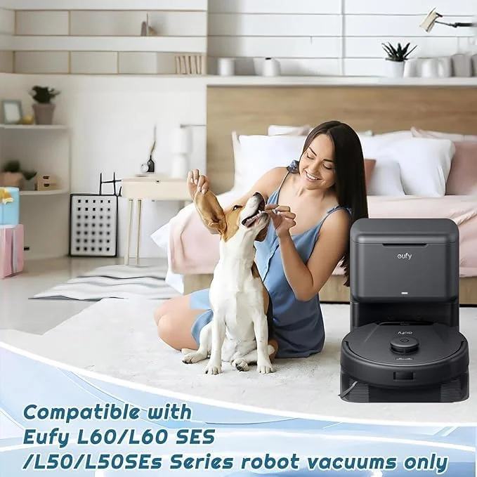 کیت لوازم جانبی جایگزین XICEN برای جاروبرقی رباتیک eufy L60 L50 L60 SES L50 SES، بسته 18 عددی شامل 2 برس اصلی، 6 فیلتر، 6 برس جانبی، 4 کیسه گرد و غبار (18) کیت لوازم جانبی جایگزین XICEN برای جاروبرقی رباتیک eufy L60 L50 L60 SES L50 SES، بسته 18 عددی شامل 2 برس اصلی، 6 فیلتر، 6 برس جانبی، 4 کیسه گرد و غبار (18)