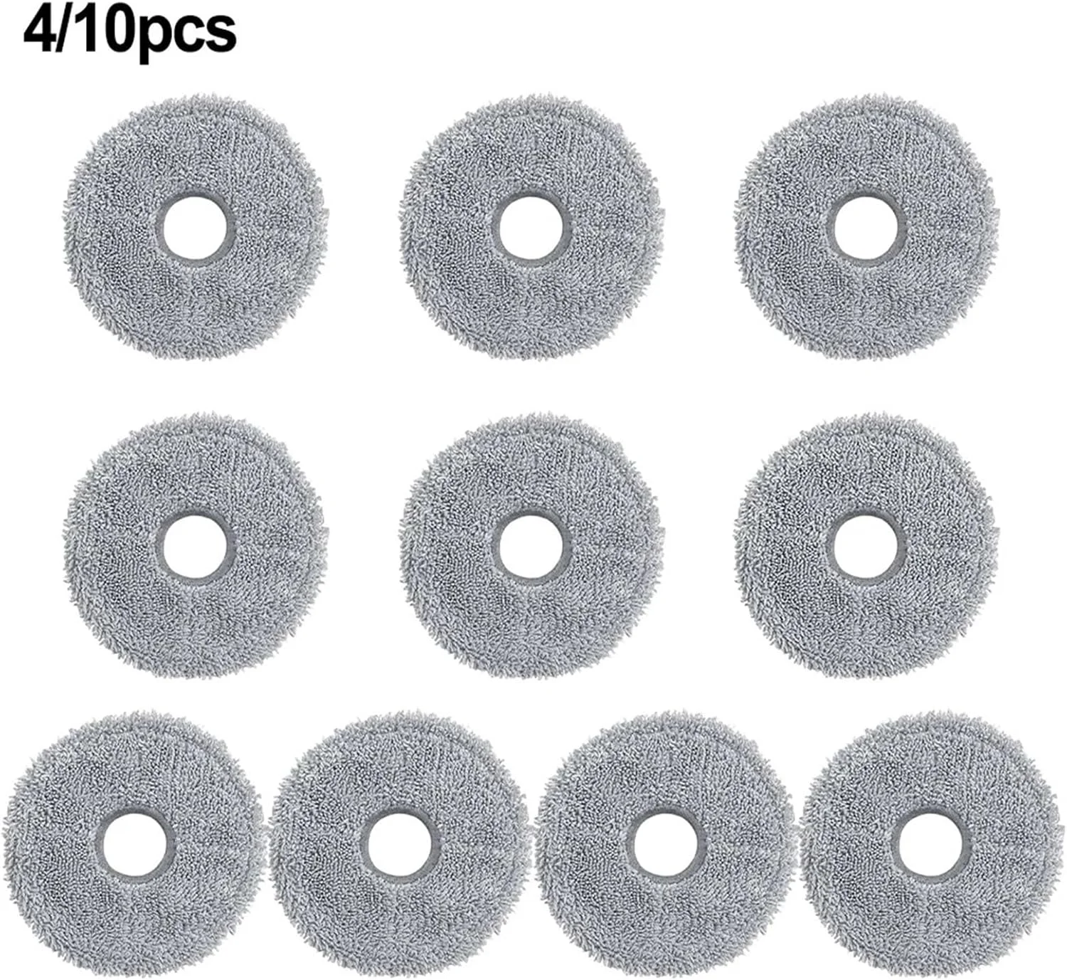 دستمال‌های تی Wivplex، مناسب برای Dreames، برای جاروبرقی رباتیک Bot L20 Ultra / L20 Ultra X20 Pro، دستمال‌های جایگزین ربات، پدهای دستمال تی ربات خانگی (بسته 4 عددی)